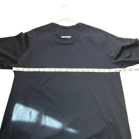Lululemon Athletica Men's Crew Neck Raglan Short Sleeve T-Shirt Black Size Large - Picture 5 of 7